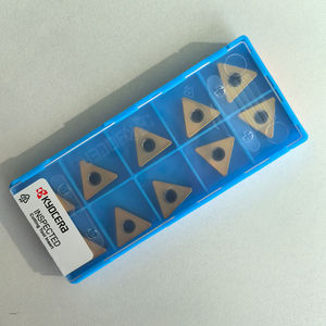 Insertos de Carburo Recubiertos de PCD Superduros HSS TN60 TCMT110208HQ, Forma Triangular para Herramientas de Torneado Externo Kyocera, Control CNC - Product Image 3