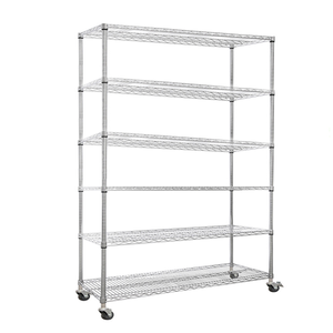 Estantes de Almacenamiento de 6 Niveles PARA EL Baño, Estante para Libros de Cocina, Alambre de Metal, <span class=keywords><strong>Ruedas</strong></span> - Product Image 1