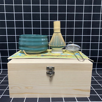 Harmonie Bol traditionnel japonais à Matcha Ensemble fouet Café Thé Kit Cérémonie du Matcha Cadeau Ensemble complet de Matcha avec boîte en bambou