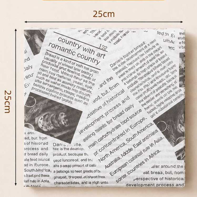 White English printing [25*25cm]