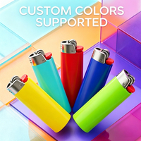 Briquet à silex jetable classique en plastique - Assortiment de 10 couleurs, vente en gros en vrac pour cigarettes