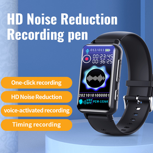นาฬิกาบันทึกเสียงดิจิตอลอเนกประสงค์ พร้อมระบบลดเสียงรบกวน HD เครื่องเล่น MP3 บันทึกเสียงด้วยเสียงพูด สายรัดข้อมืออัจฉริยะ - Product Image 2