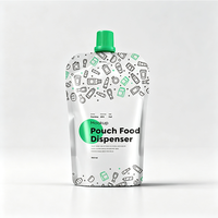 Pochettes souples personnalisées en aluminium avec bec verseur, sacs de recharge étanches pour jus, sauces et détergents