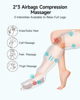 Healthpal 2026 – Appareil de massage pneumatique à pression d'air intermitente 360° pour mollets et pieds, idéal pour les footballeurs