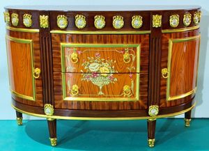 Parquet de chapa de caoba de <span class=keywords><strong>estilo</strong></span> inglés de diseñador de lujo, marco de <span class=keywords><strong>cama</strong></span> de madera maciza con incrustaciones, serie de etiquetas negras, <span class=keywords><strong>cama</strong></span> King Size para dormitorio - Product Image 6