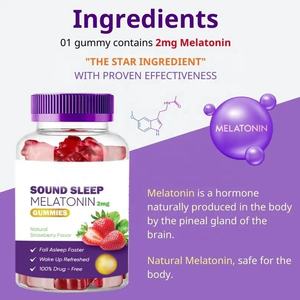 OEM sıcak satış Melatonin Gummies uyku sakızlı ayılar Melatonin sakızlı sağlık takviyesi Vegan - Product Image 5