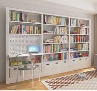 Étagère à livres en métal, bibliothèque modulaire, bibliothèque blanche, présentoir pour livres, étagère pour enfants, rangement