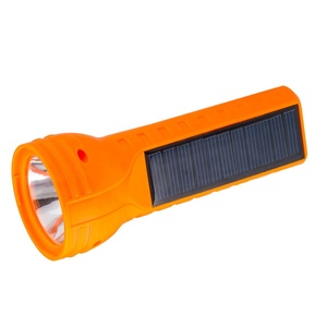 Tigre marca <span class=keywords><strong>mundial</strong></span> recargable plástico mano linterna solar led luz de la antorcha con panel solar - Product Image 3
