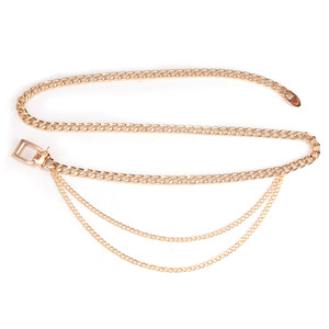Chaîne de taille style européen-américain, ceinture en métal doré, accessoire de mode hip-hop pour femme, vente en gros transfrontalière - Product Image 5