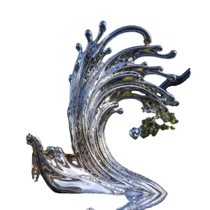 Escultura de Pared Moderna de Acero Inoxidable con Acabado Espejo para Decoración del Hogar - Product Image 3