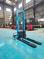 2025 plus récent chariot élévateur à chargement automatique chariot élévateur hydraulique élévateur électrique empileur de palettes hauteur de levage 1.6M empileur à chargement automatique