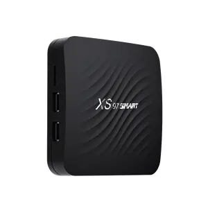 新产品爆炸XS97智能机顶盒4 + 32gb Amlogic S905Y4双无线安卓11 4k iptv安卓11电视盒