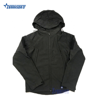 Veste souple imperméable pour hommes pour la randonnée hivernale Tactical Rip Stop Hooded Windproof Softshell Outdoor Fleece
