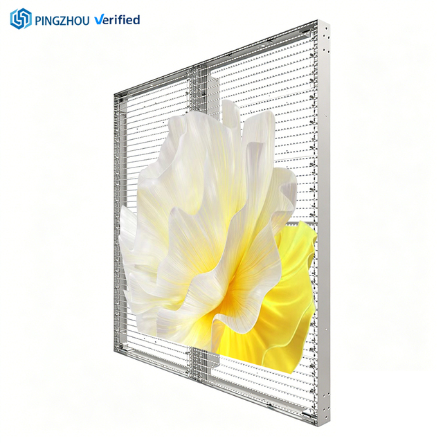 Flexible Transparent LED Display Screen Film Soft Invisible Outdoor Indoor LEDs Soft Transparent LED Film Screen