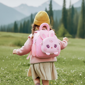 <span class=keywords><strong>Sac</strong></span> à <span class=keywords><strong>dos</strong></span> pour enfants en néoprène avec fermeture éclair, motif animal de dessin animé, mignon, unisexe, pour garçons et filles de 3 à 6 ans, grande capacité - Product Image 2