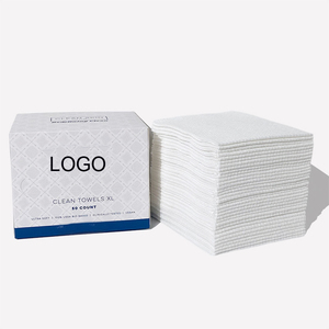 Lot de 50 serviettes de toilette jetables biosourcées ultra douces pour le visage, 1 lot, nettoyage de la peau, non tissées, pour démaquillant, vente en gros - Product Image 1