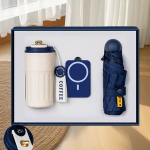 Customized Logo Power Bank Multi Functional and Versatile Fashion 3-in-1 Customizable Color Promotion Business <b>Gift</b> <b>Set</b> - Product Image 1
