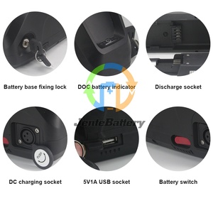 Batería de bicicleta eléctrica de alta potencia <span class=keywords><strong>1000W</strong></span> 1500W 2000W <span class=keywords><strong>48V</strong></span> 52V 17.5AH por celda de grado A 18650 con cargador - Product Image 3