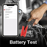 LAUNCH-Probador de batería de coche BST360, clip de prueba de batería Bluetooth de 12V con sistema de carga/prueba de arranque