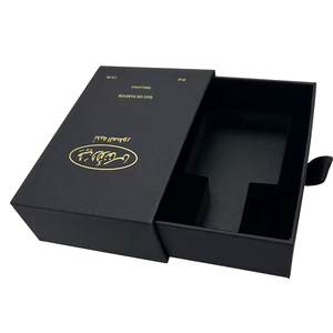 Custom <b>Print</b> Logo Rigid Cardboard Paper Boxes Bespoke Black Magnetic Lid Closure Gift Box <b>Packaging</b> With Foam Insert Flocking - Product Image 5
