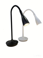 Lampe de bureau LED rechargeable à col de cygne, à commande tactile, à intensité variable, sans fil, pour lecture, chambre et bureau