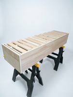 Lit pliant moderne en bois massif avec compartiment de rangement pour le camping en voiture OEM/ODM