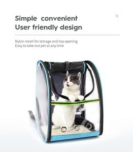 BSCI Factory factory direct price foldable panoramic pet <b>carry</b> <b>backpack</b> Oxford camping <b>cat</b> breathable <b>backpack</b> - Product Image 2