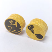 Populaire MIC Multi-Couche En Cuir Billard Piscine Carom Cue Stick Top Tip S M H Predator Victory Tip