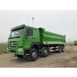 Chinese Fabrikanten Vrachtwagens Kipper 8X4 Howo 336Hp 371Hp 50 Ton 12 Wheeler Laadvermogen Gebruikt Dump Truck