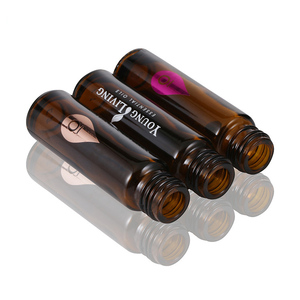 10ml Vacío Recargable <span class=keywords><strong>Doterra</strong></span> Ámbar/Vidrio transparente Perfume Rollo en botella Botella de vidrio con espray - Product Image 2