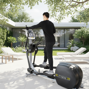 Vélo <span class=keywords><strong>elliptique</strong></span> professionnel manuel – Cross-trainer commercial à résistance magnétique avec écran LED pour salle de sport et centre de fitness (usage intensif) - Product Image 5