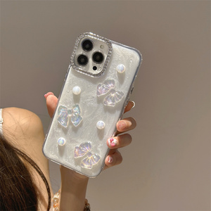 Il motivo a forma di cuore scintillante in resina diamantata è adatto per IPhone17Promax custodia per telefono iPhone 1615 14 13 12 - Product Image 5