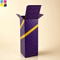 Scatola di Carta Personalizzata per Packaging Cosmetico, Confezione Pieghevole all'Ingrosso con Logo in Lamina d'Oro per Crema Viso