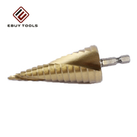 Foret étagé HSS, foret étagé HSS4241 revêtu de titane, lot de 6 forets étagés Unibit 4-12mm, 4-20mm, 4-32mm pour percer proprement les trous dans le métal