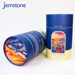 Venta al por mayor de China 100% tubo de papel de embalaje impreso en color personalizado biodegradable reciclado con tapa - Product Image 3