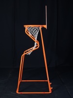 Permainan Tembak Bola Basket Mini Indoor Desktop PVC+Iron dengan Stand Ring dan Backboard