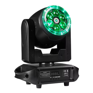 Lumière de scène <span class=keywords><strong>LED</strong></span> RGBW à petite tête mobile 6*15w, boîtes de nuit, fêtes de famille, bars de karaoké, effet arc-en-ciel de <span class=keywords><strong>220</strong></span> volts - Product Image 2