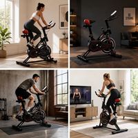 Vélo de spinning Zhuobu à cadre robuste, résistance magnétique, écran LCD, capacité de charge de 150 kg, vélo d'exercice unisexe pour la maison, OEM ODM
