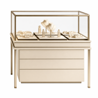 Vitrine de présentation de bijoux en verre sur mesure avec éclairage LED, vitrine pour montres, pour bijouterie, centre commercial, boutique, salle d'exposition