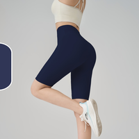 Shorts de sport pour femmes, taille haute 5 pouces, effet ventre plat, rehaussement des fesses, respirant, séchage rapide, ajusté, pour le cyclisme