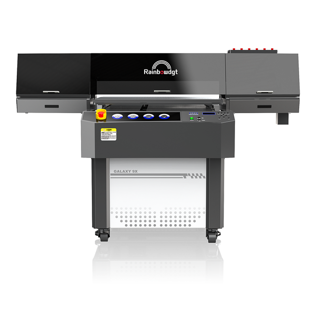 New Rainbow 3D Texture Effect 9060 Large Format UV LED Flatbed Printer for Ceramic Glass Metal Wood with 1 Year Warranty