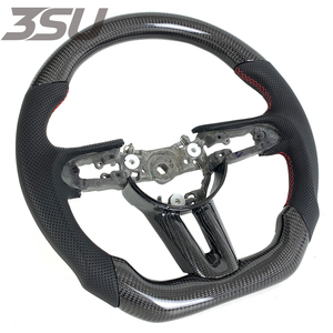 พวงมาลัยสไตล์สปอร์ตสำหรับ Mazda 3 6 CX5 คาร์บอนไฟเบอร์สีดำและหนังแท้ ปีที่ใช้ได้ 2014 <span class=keywords><strong>2015</strong></span> 2016 2017 2018 - Product Image 2