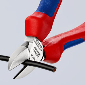 KNIPEX 70 05 140 Coupe-fil diagonale avec poignées multi-composants chromées 140 mm - Product Image 3