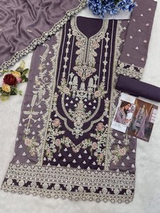 Vichitra PV lourd avec séquence de codage de broderie fonctionne avec le fabricant de collections de costumes Real Mirror & Jarkan par Royal Export - Product Image 2