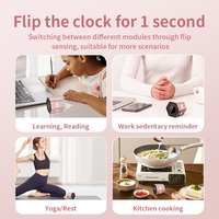 Kubus Timer Produktivitas Pomodoro, Timer Heksagon Magnetik, Peringatan Suara Dapat Diredam & Disesuaikan 3/5/10/25/30/45/60 menit