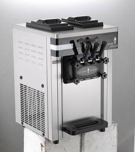 Macchina per la produzione di gelato Soft service con sistema di mantenimento fresco per negozi di ristorazione macchina per gelato morbido doppio compressore - Product Image 3