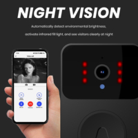 Sonnette de porte intelligente sans fil X9 avec vision nocturne HD et vidéo mobile à distance
