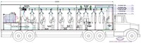 Prix d'usine Conteneur mobile pour bétail Équipement d'abattoir Machine de traitement halal pour bovins et ovins