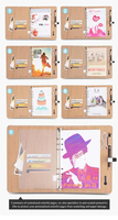 Recharge personnalisée Pages intérieures Rechange Inserts Papier pour classeur à anneaux A5 6 trous