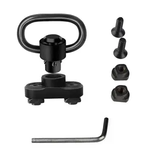 Outdoor Hunting Accessories Tactical QD Quick Detach Release Loop Heavy Push Button 1.25" Inches QD Sling Mount Swivel